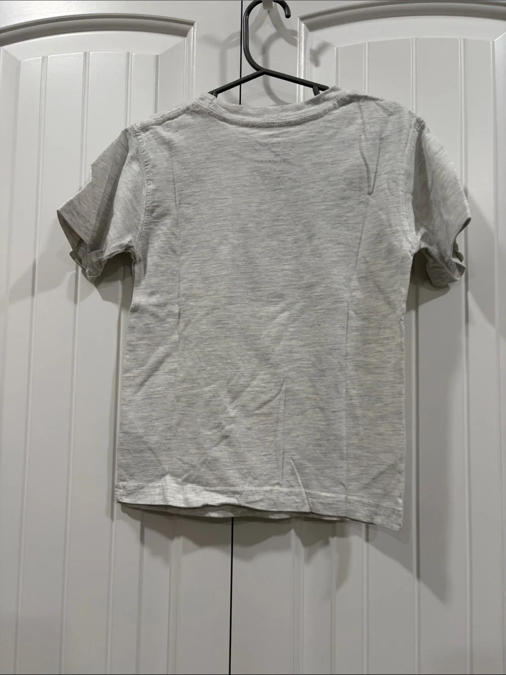 cuffy's Cape Cod Boys Tee - Light Gray with Navy Print
